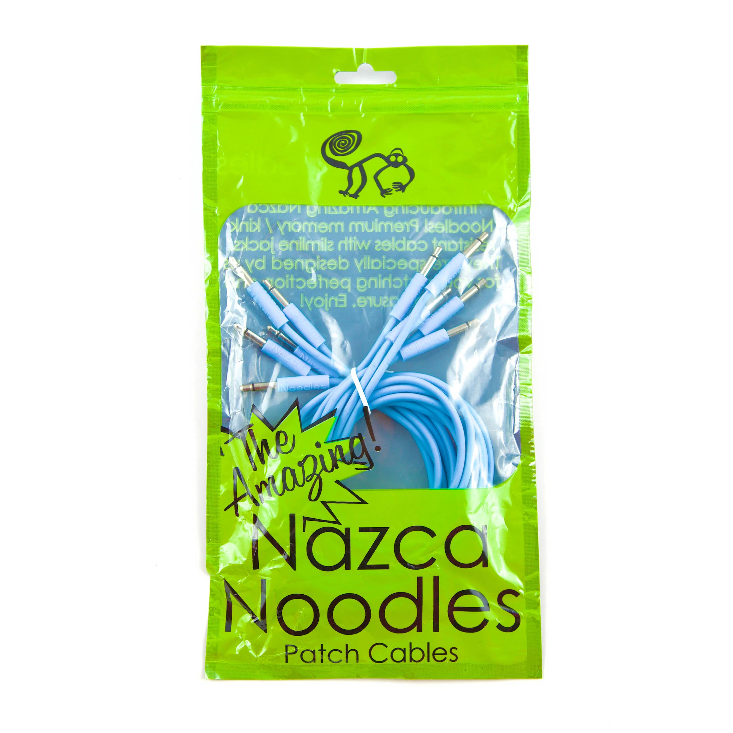 Cre8audio Nazca Noodles Eurorack-Style Patch Cables (Baby Blue, 5-Pack, 3.3') - Image 2