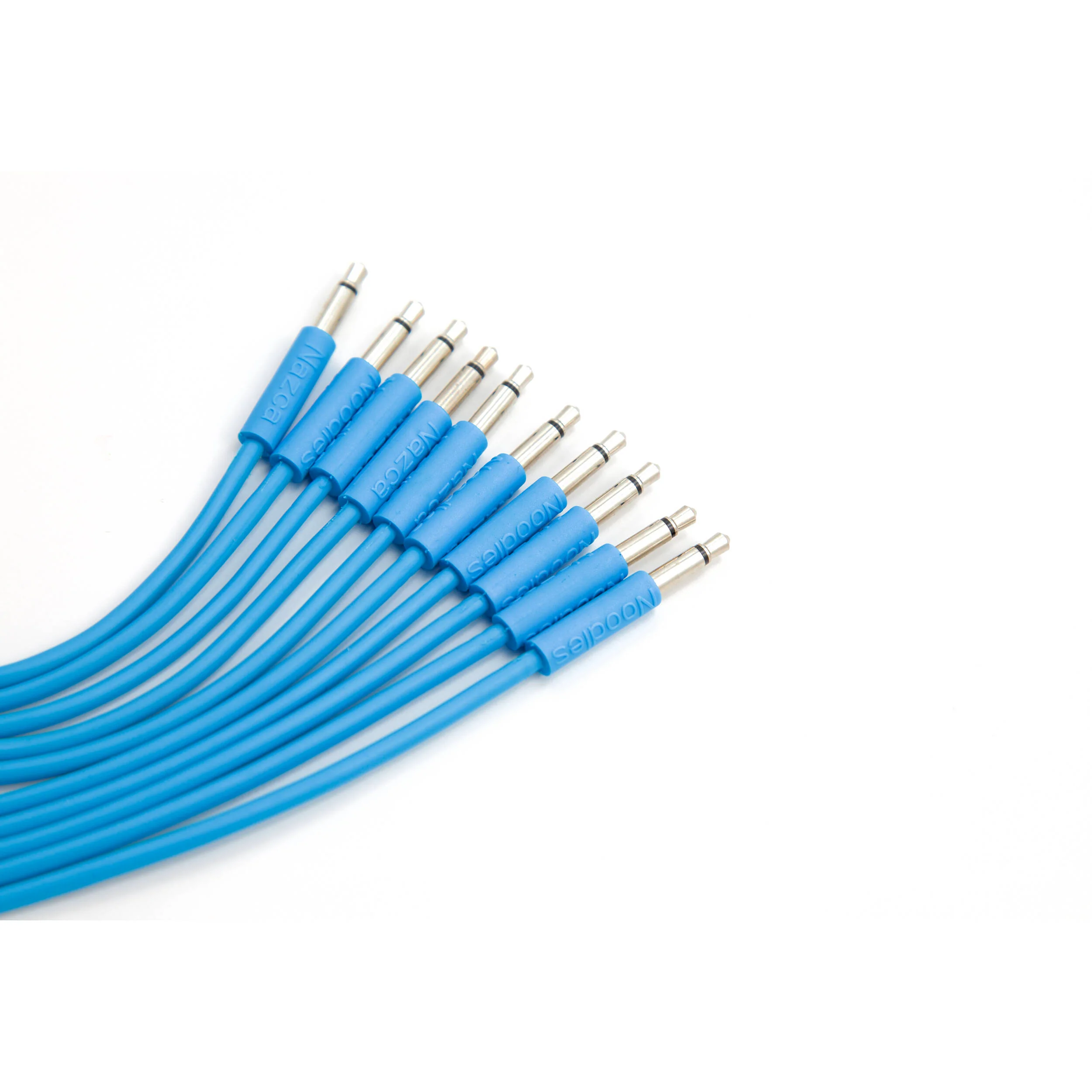 Cre8audio Nazca Noodles Eurorack-Style Patch Cables (Baby Blue, 5-Pack, 3.3') - Image 4