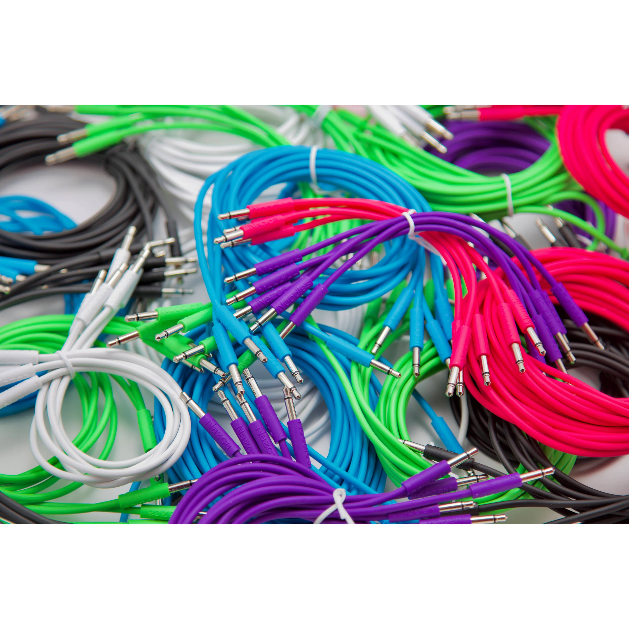 Cre8audio Nazca Noodles Eurorack-Style Patch Cables (Baby Blue, 5-Pack, 3.3') - Image 5