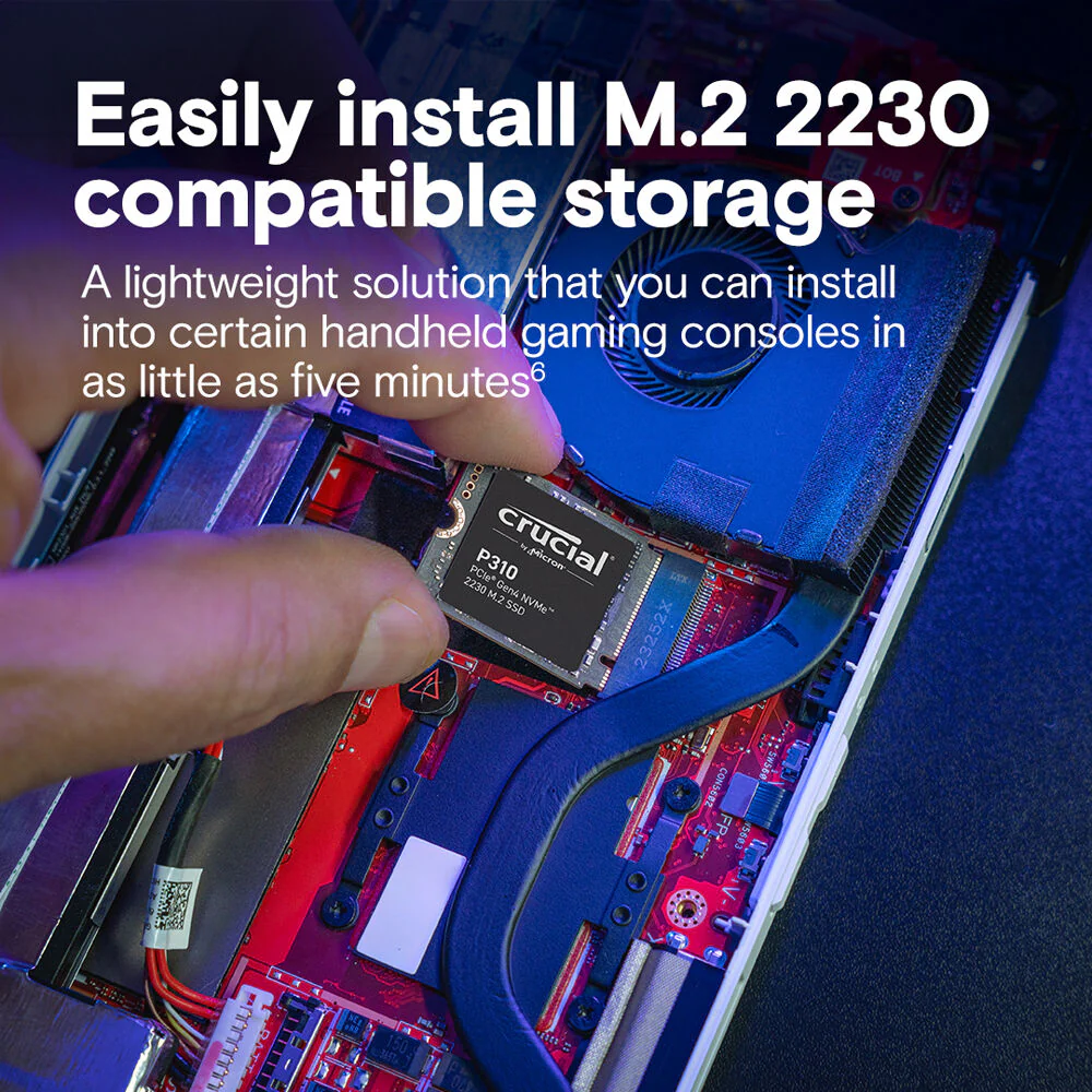 Crucial 1TB P310 Gen 4 M.2 2230 PCIe NVMe SSD - Image 6