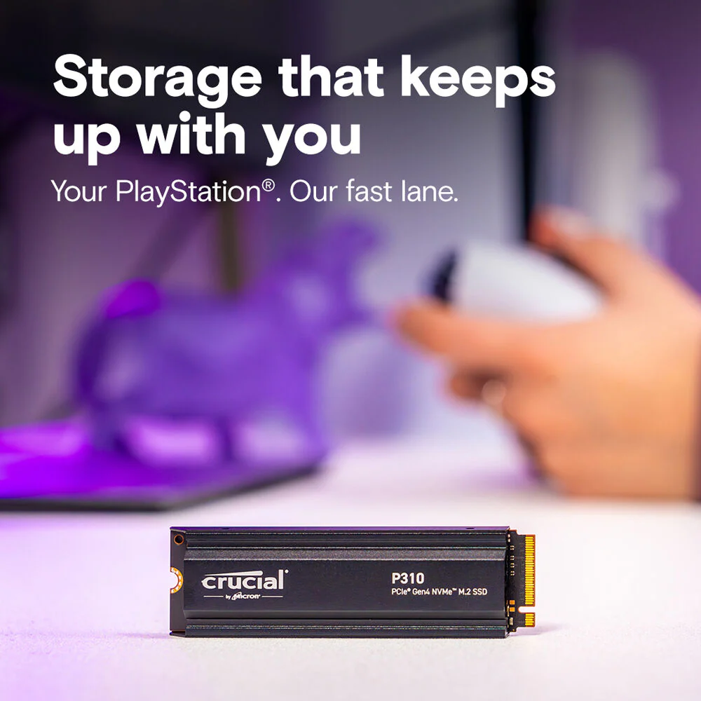 Crucial 4TB P310 NVMe PCIe 4.0 M.2 Internal SSD with Heatsink - Image 6