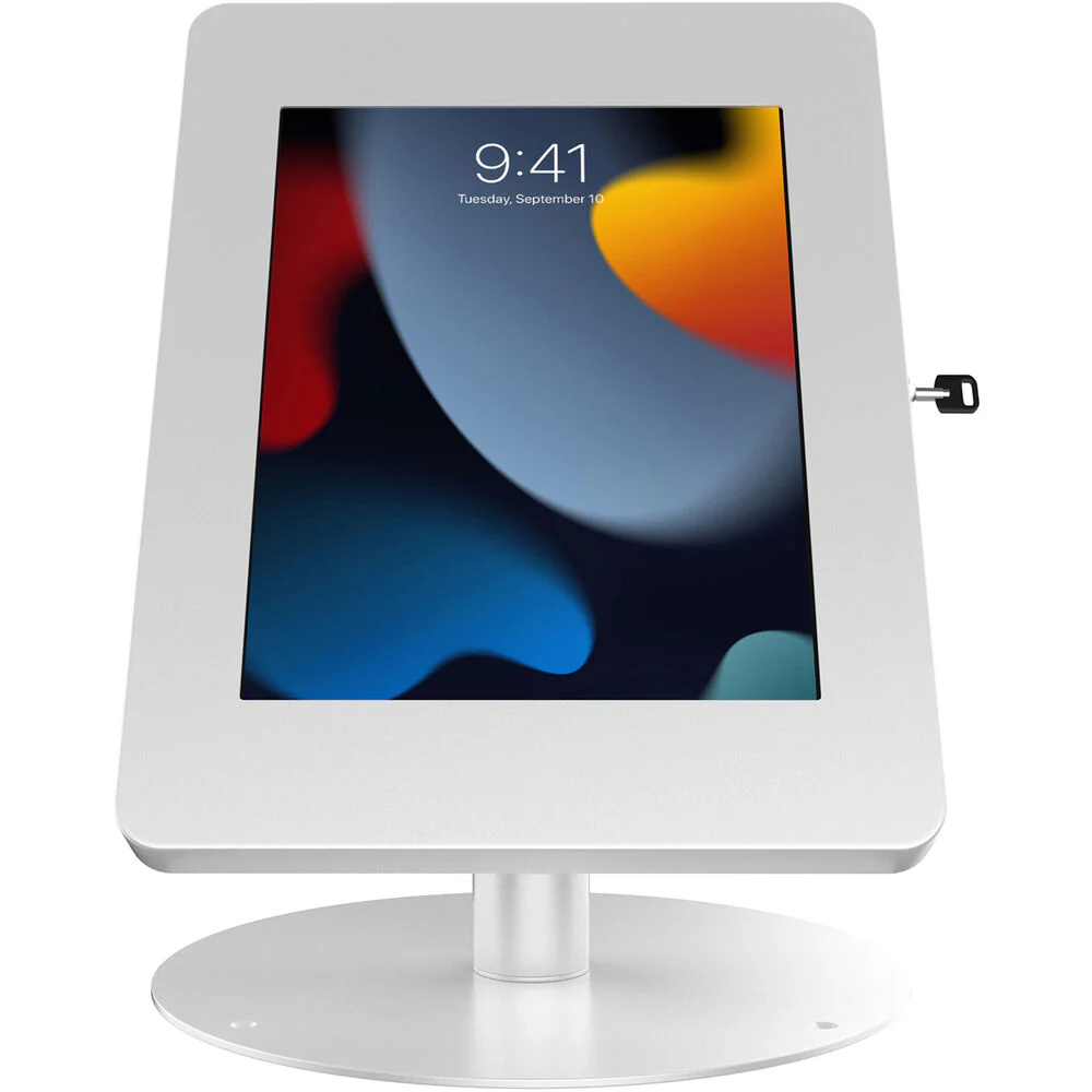 CTA Digital Hyperflex Security Kiosk Stand for Tablets & iPads (White) - Image 2