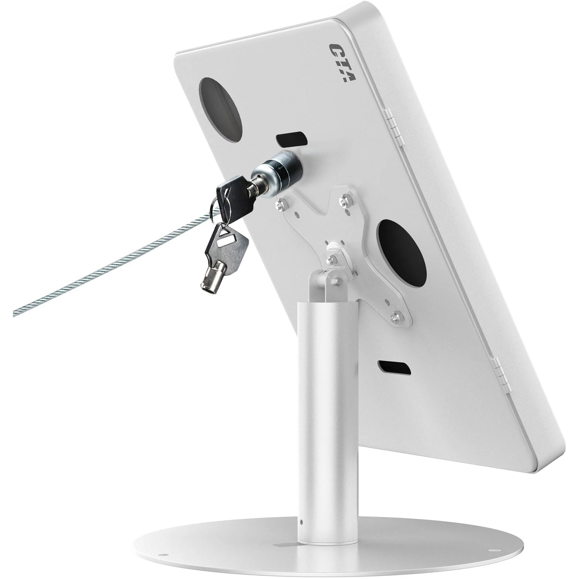 CTA Digital Hyperflex Security Kiosk Stand for Tablets & iPads (White) - Image 6