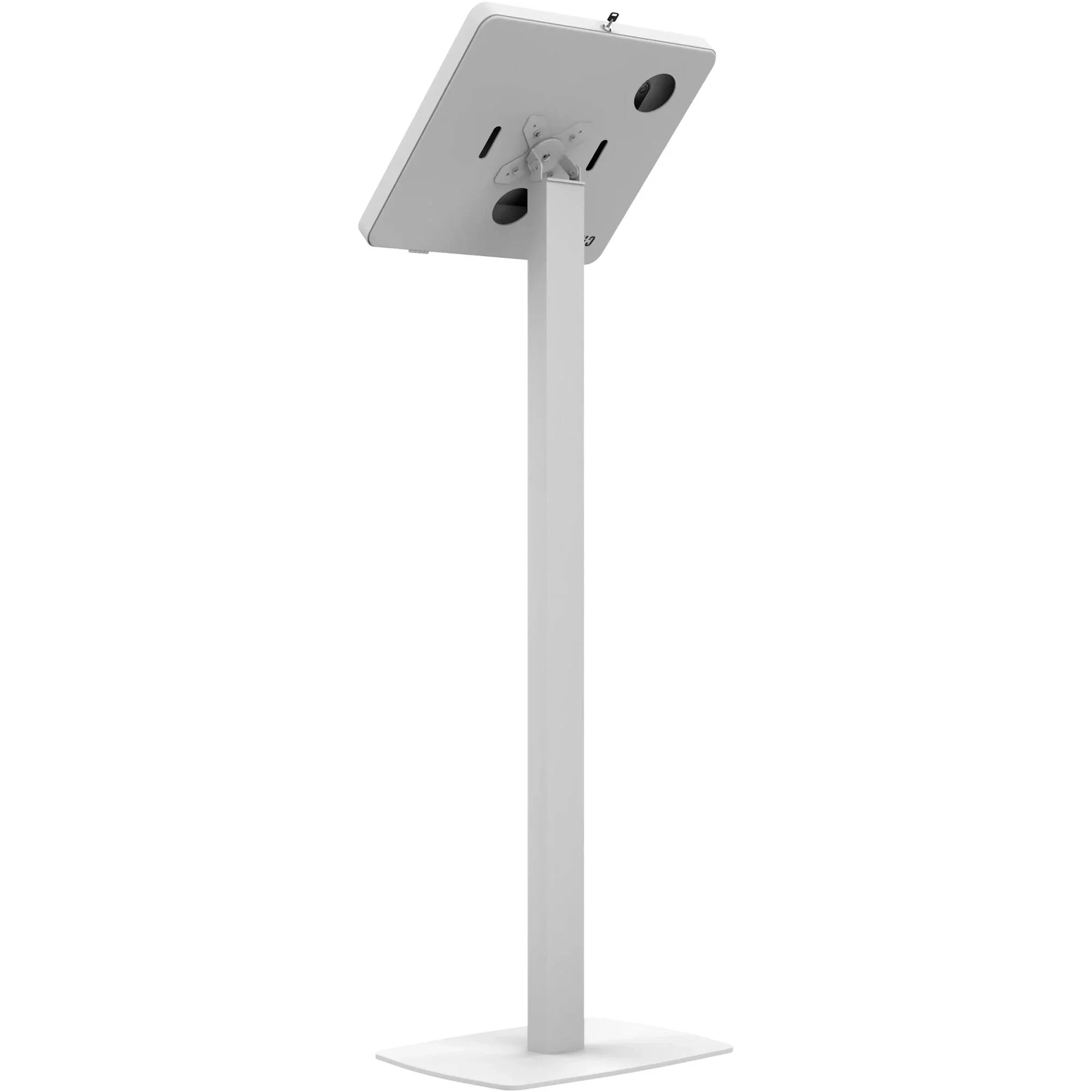 CTA Digital Premium Thin Profile Floor Stand with Security Enclosure (White) - Image 3