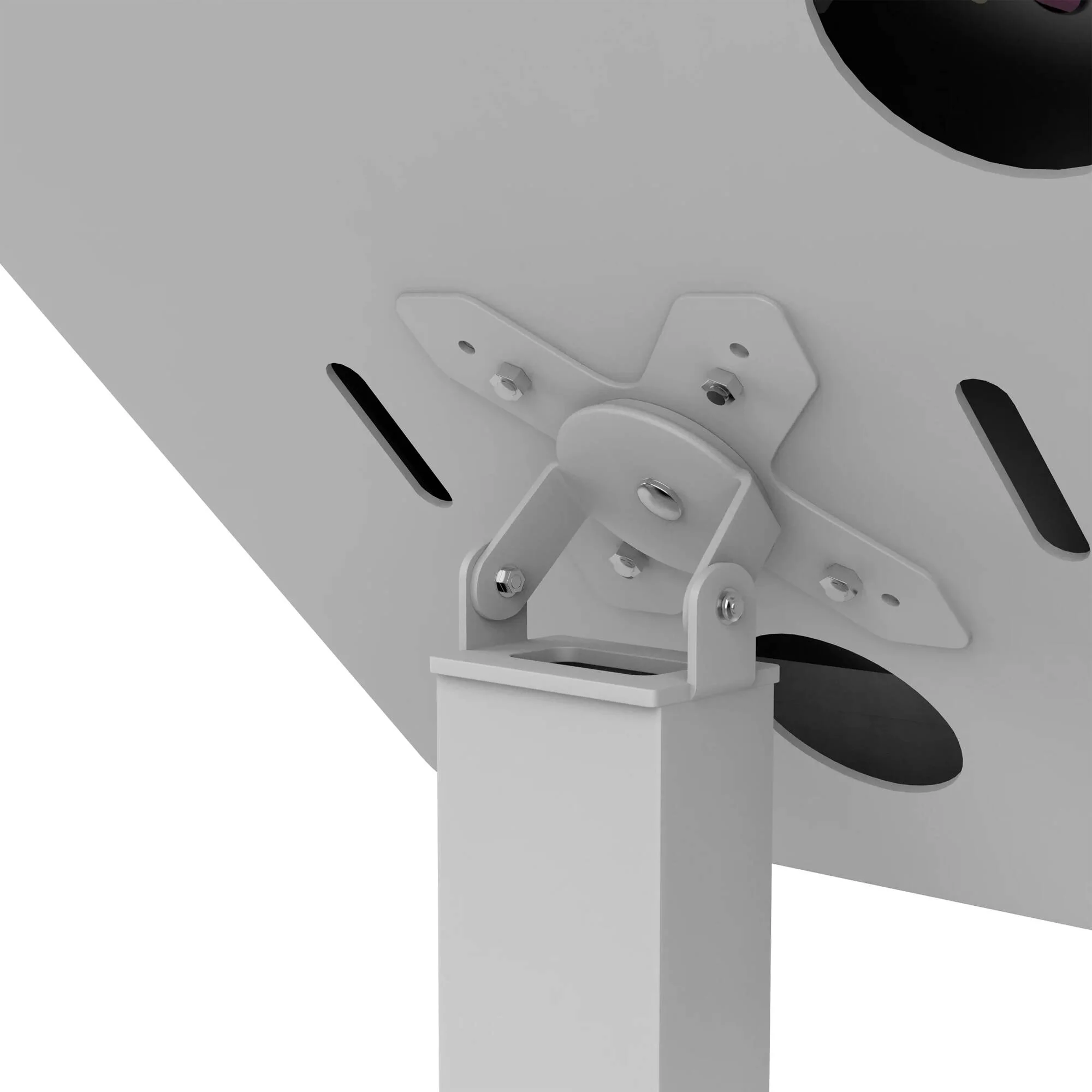 CTA Digital Premium Thin Profile Floor Stand with Security Enclosure (White) - Image 7