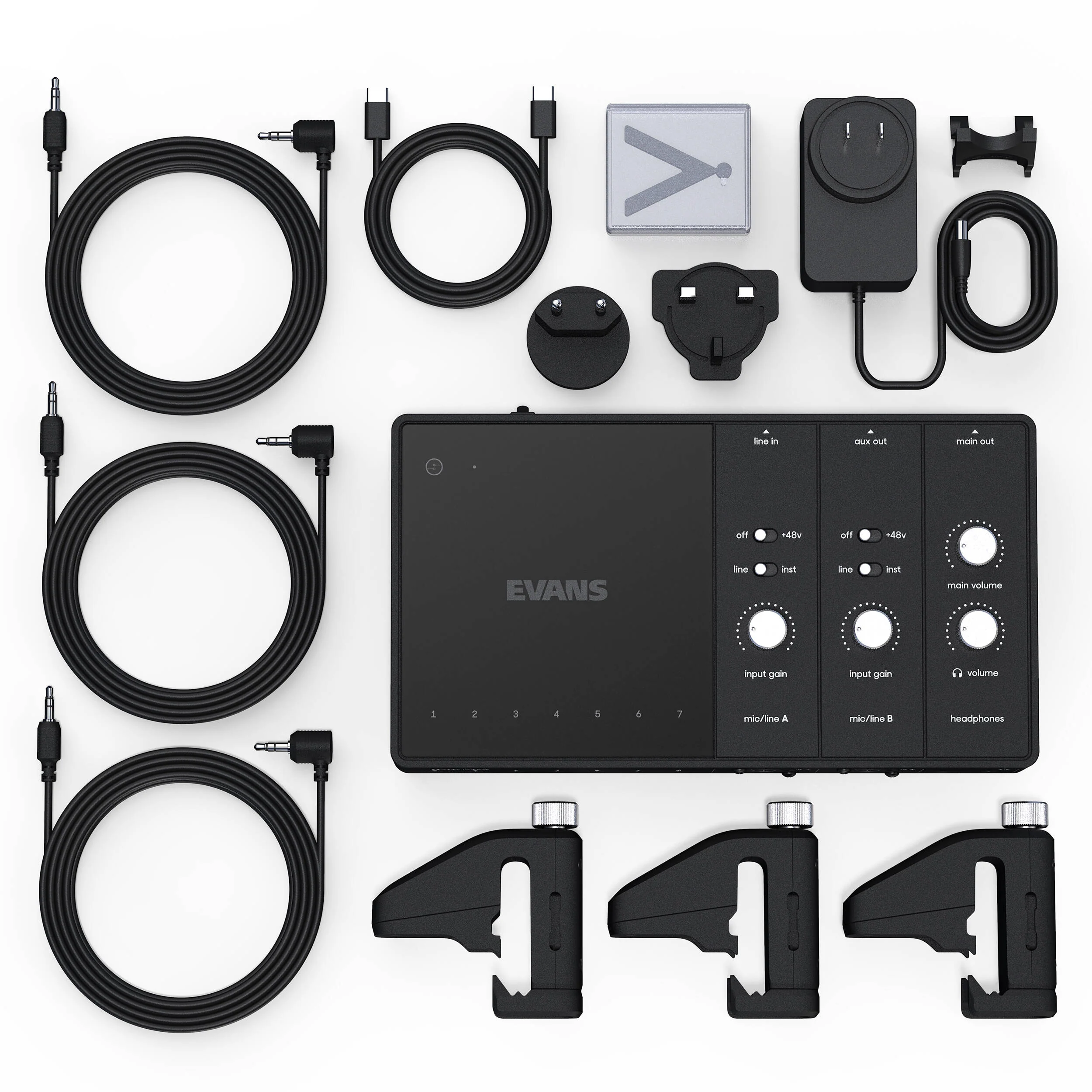 D'Addario EVANS Hybrid Sensory Percussion Sound System for Acoustic Drums - Image 3