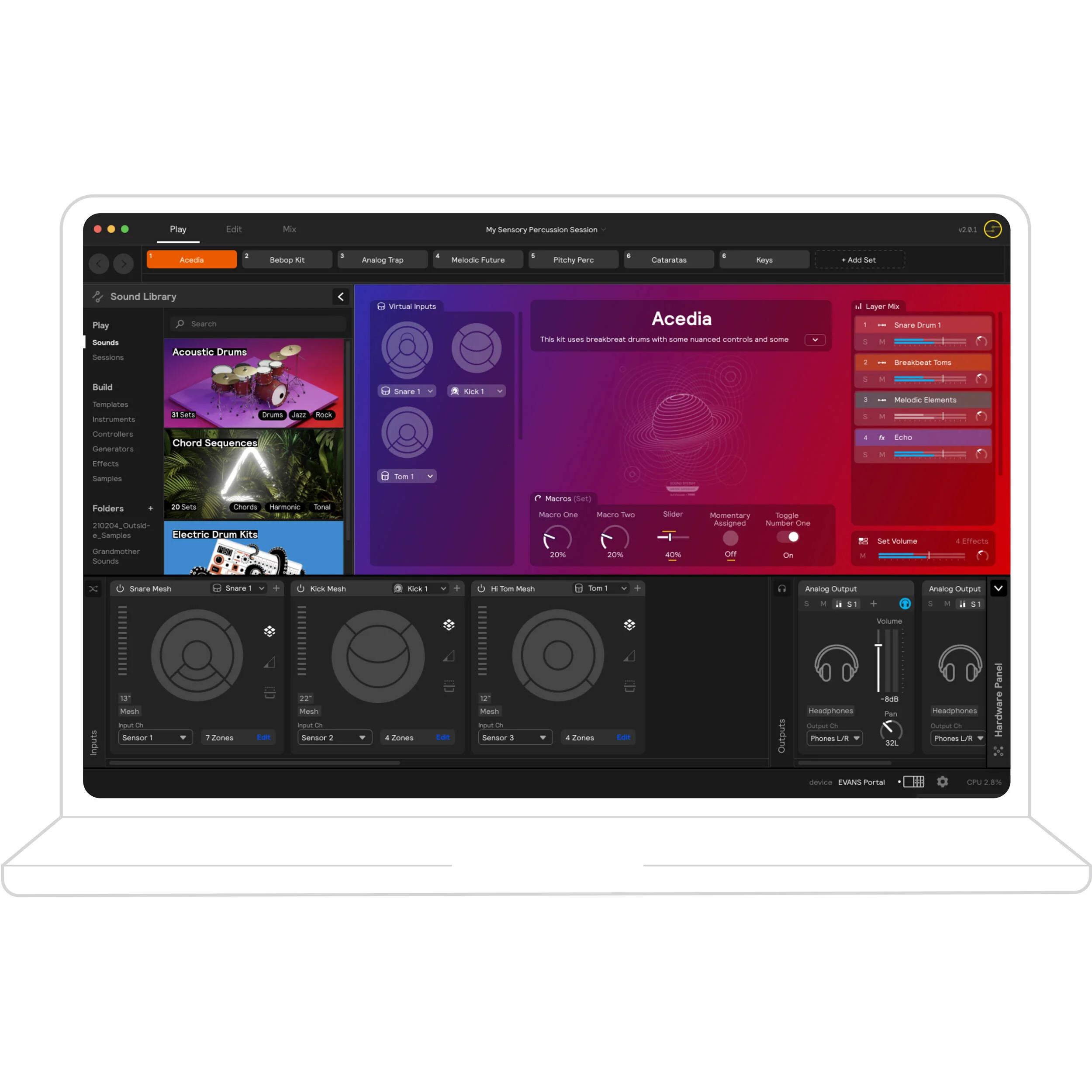 D'Addario EVANS Hybrid Sensory Percussion Sound System for Acoustic Drums - Image 4