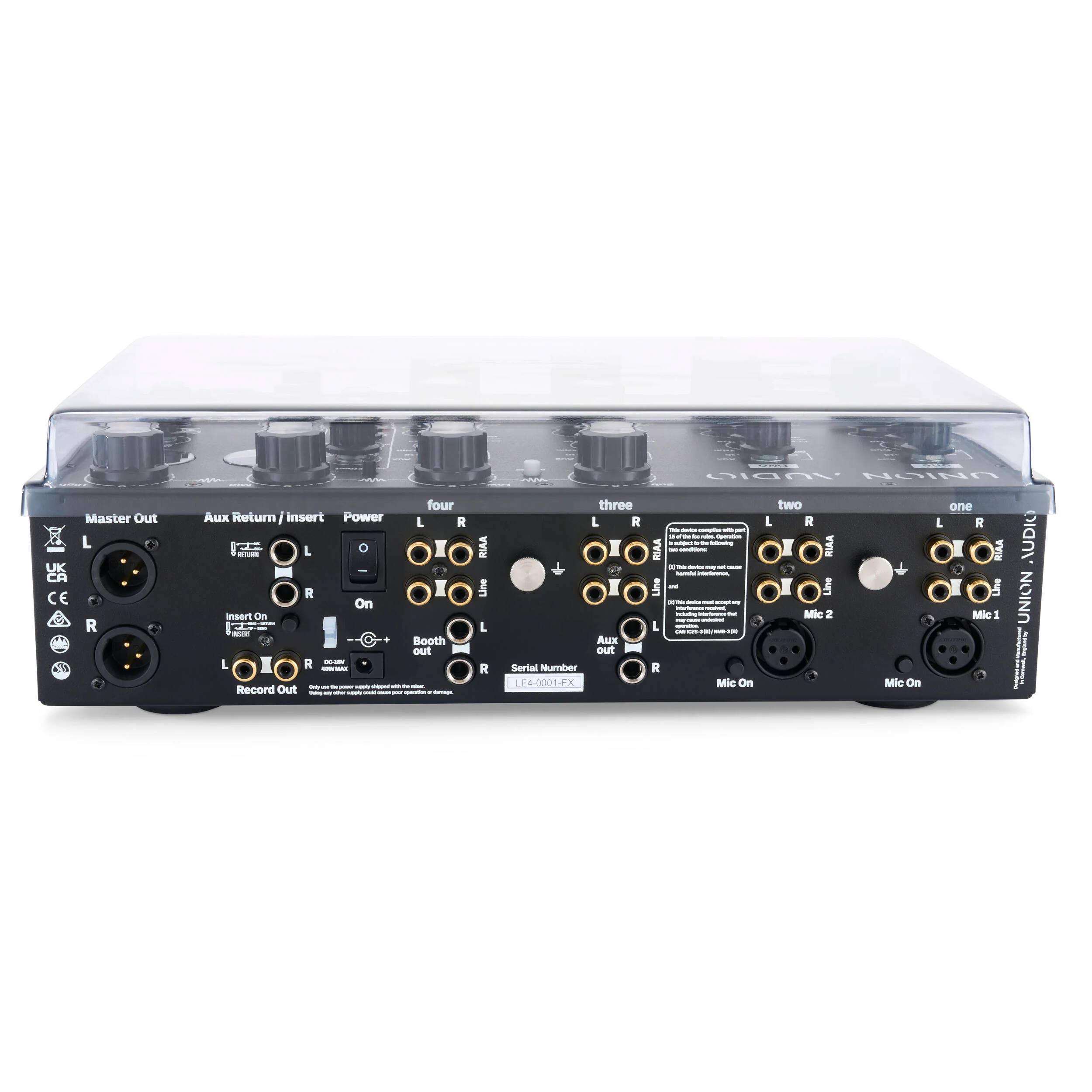 Decksaver Cover for Union Audio Orbit.4 LE & Orbit.4 LE FX Mixer - Image 4