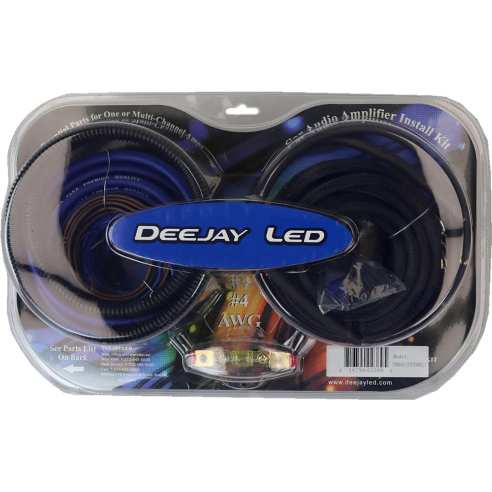 DeeJay LED 4 Gauge Wire Complete Car Amplifier Installation Kit - Image 2