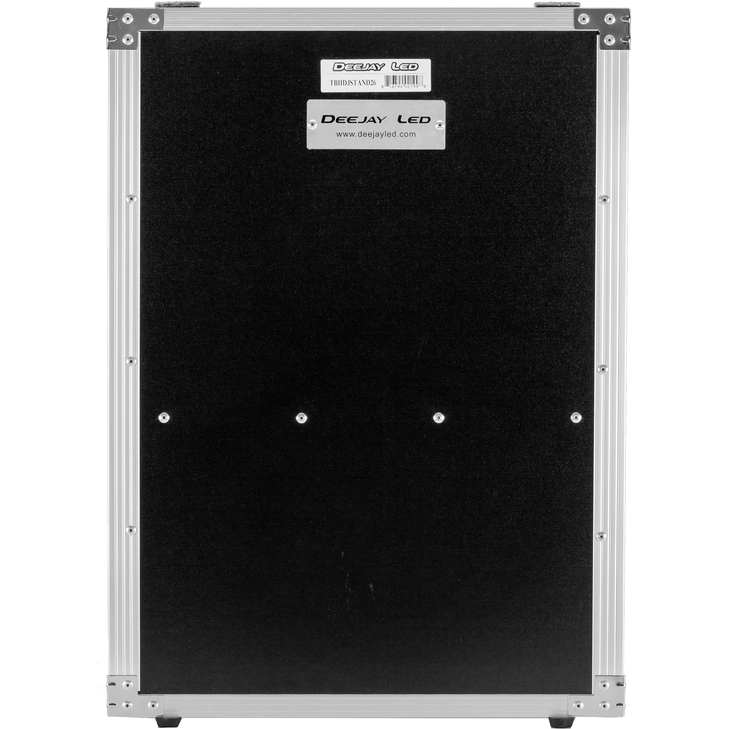 DeeJay LED DJ Fold Out Stand Fly Drive Series for All Slant Mixer Cases (26" Height) - Image 4