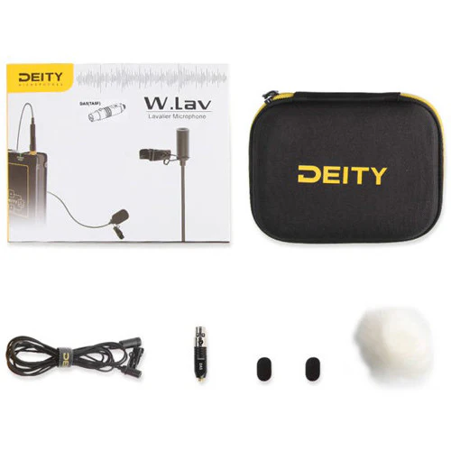 Deity Microphones W.Lav DA4 Bundle Omnidirectional Lavalier Microphone with Microdot to TA4F Adapter - Image 3