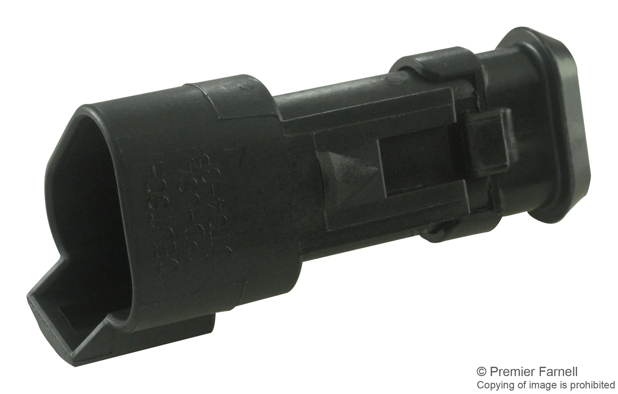 Deutsch - TE Connectivity DT043P-CE09 DT043P-CE09 Automotive Connector Housing Thin Wall Black DT Receptacle 3 Ways Series Pin Contacts - Image 2