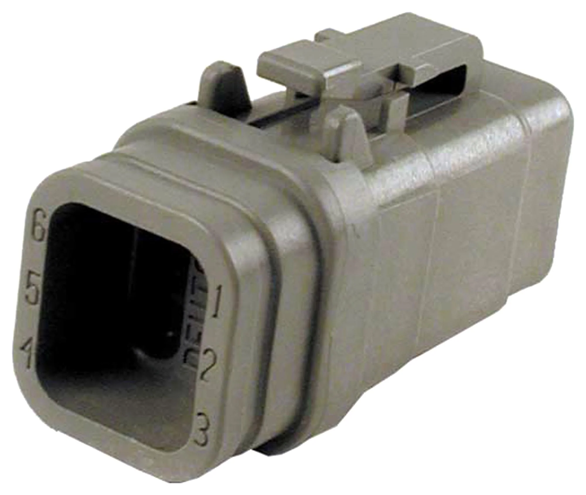 Deutsch - TE Connectivity DTM06-6S-E007 Automotive Connector Housing DTM Plug 6 Ways AMP Series Size 20 Socket Contacts