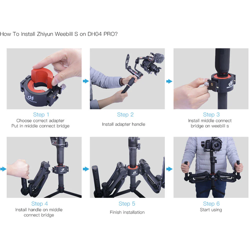 DigitalFoto Solution Limited 4th Axis Spring Dual Handle for DJI RS 2/3/3 Pro & Single-Handle Gimbals - Image 6