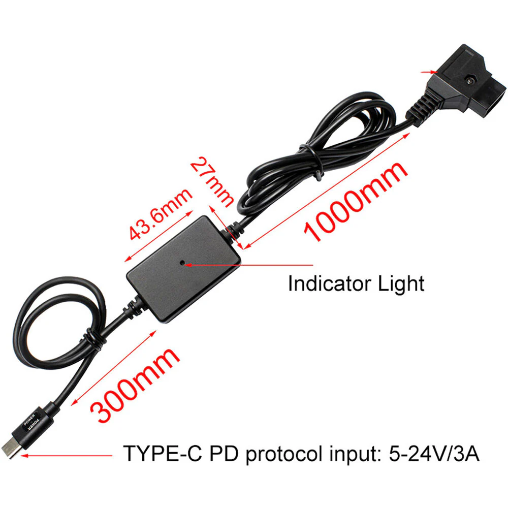 DigitalFoto Solution Limited D-Tap to USB Type-C PD Quick Charger Cable for Pro Battery - Image 4