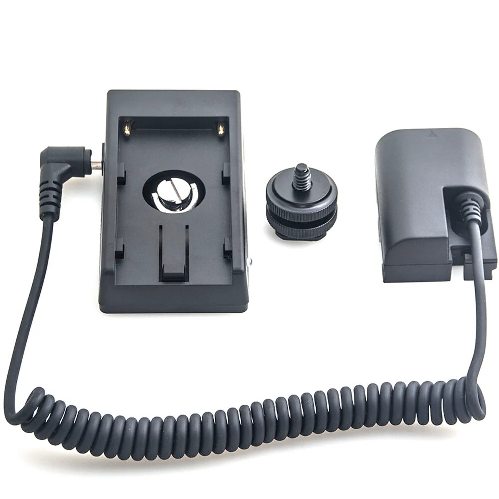 DigitalFoto Solution Limited L-Series Battery Plate to LP-E6 Dummy Battery (Coiled 16.1 to 39.4" Cable) - Image 2