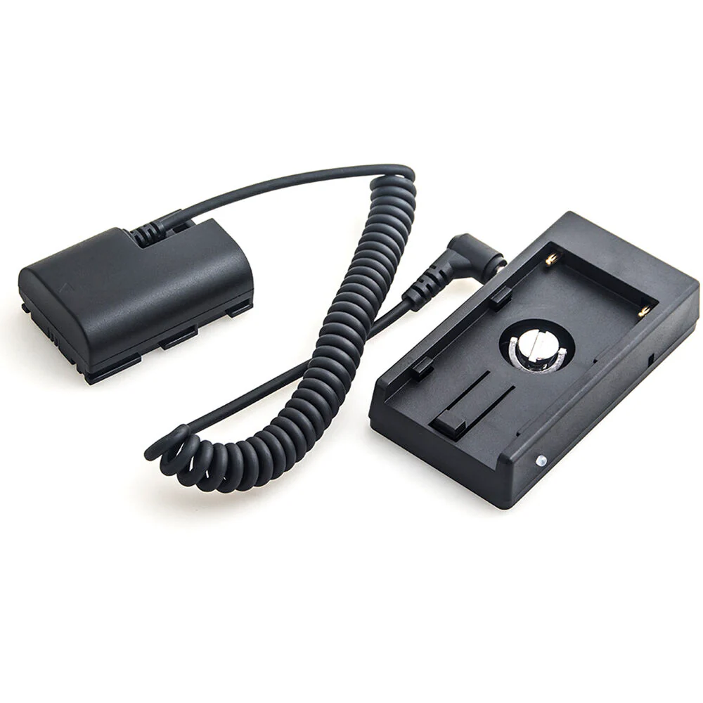 DigitalFoto Solution Limited L-Series Battery Plate to LP-E6 Dummy Battery (Coiled 16.1 to 39.4" Cable) - Image 3