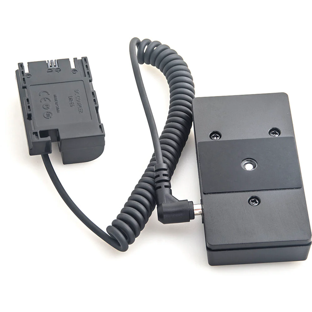 DigitalFoto Solution Limited L-Series Battery Plate to LP-E6 Dummy Battery (Coiled 16.1 to 39.4" Cable) - Image 5