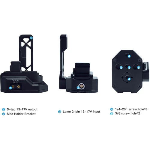 DigitalFoto Solution Limited Power Supply Baseplate with D-Tap Output for DJI RS 2 - Image 2