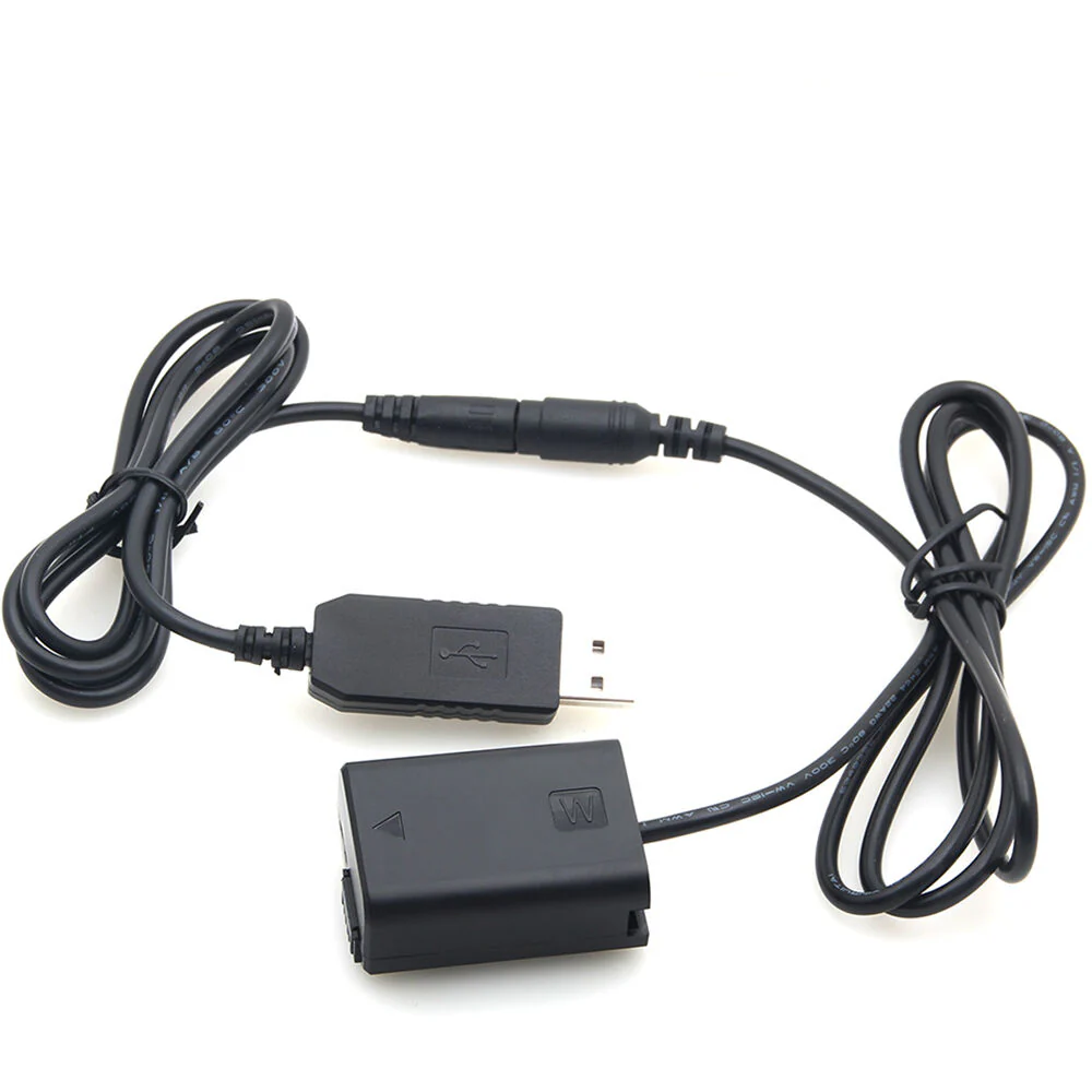 DigitalFoto Solution Limited Sony NP-FW50 Full Decoding Dummy Battery + 5V/2A Single USB Cable - Image 4