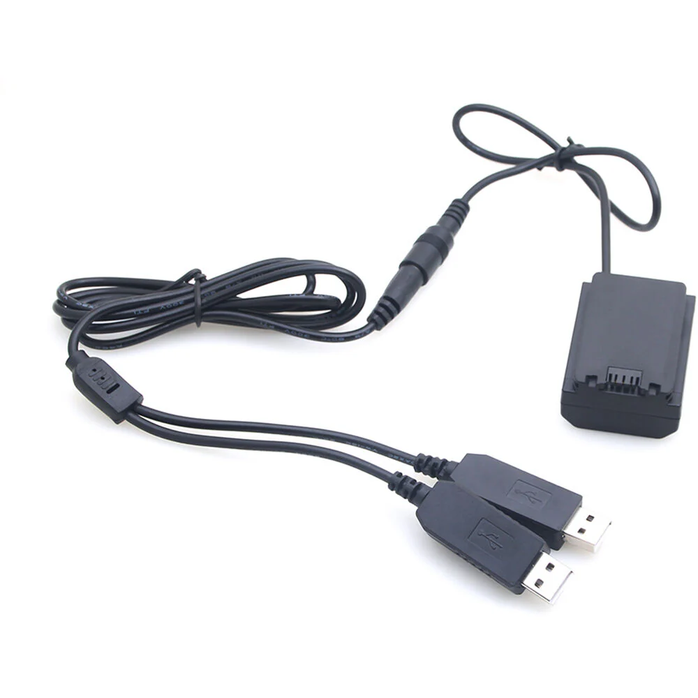 DigitalFoto Solution Limited Sony NP-FZ100 Fully Decoded Dummy Battery + 5V/2.4A Dual USB Cable - Image 2