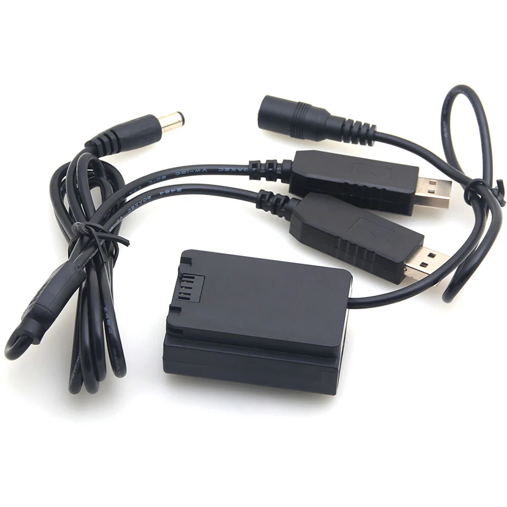 DigitalFoto Solution Limited Sony NP-FZ100 Fully Decoded Dummy Battery + 5V/2.4A Dual USB Cable - Image 3