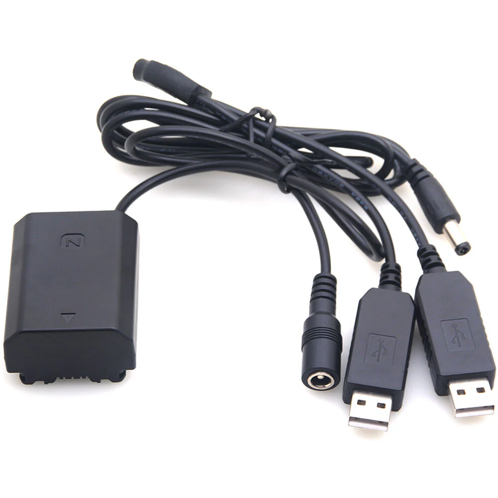 DigitalFoto Solution Limited Sony NP-FZ100 Fully Decoded Dummy Battery + 5V/2.4A Dual USB Cable - Image 5