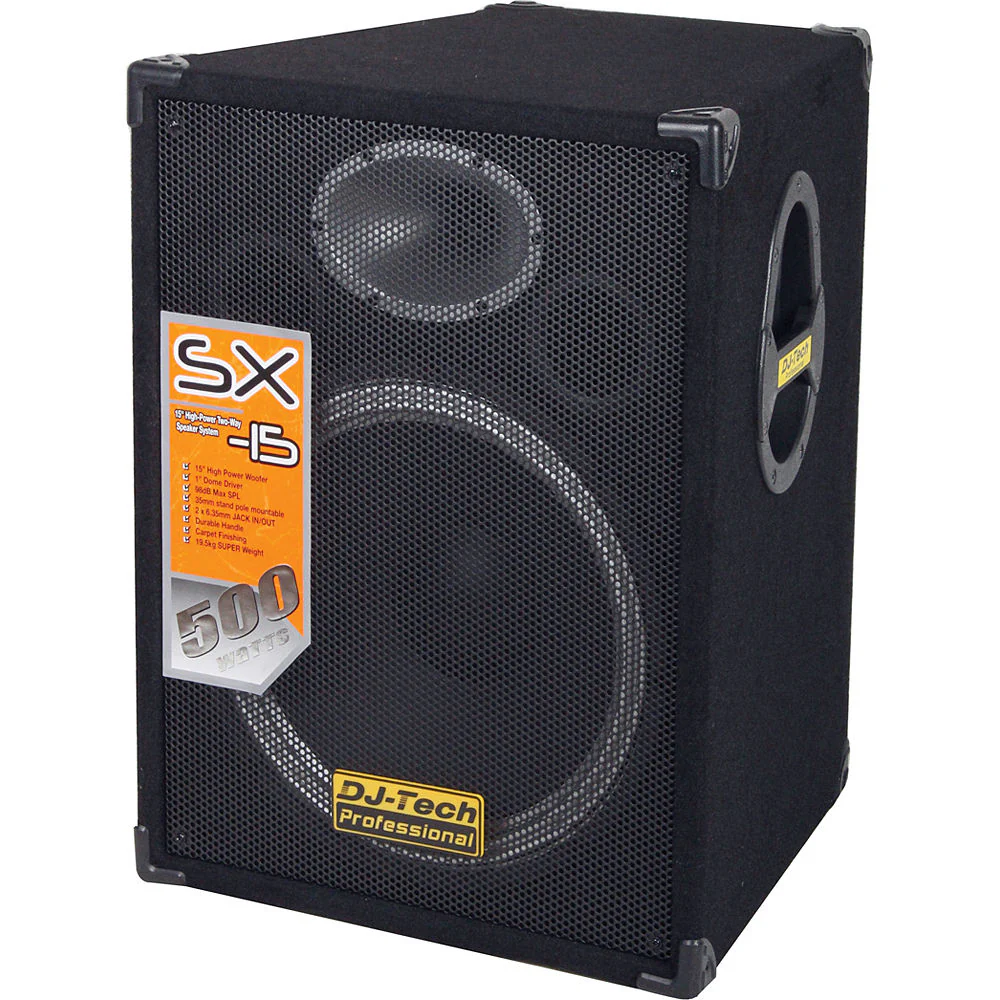 DJ-Tech SX-15 15" 2-Way PA Loudspeaker