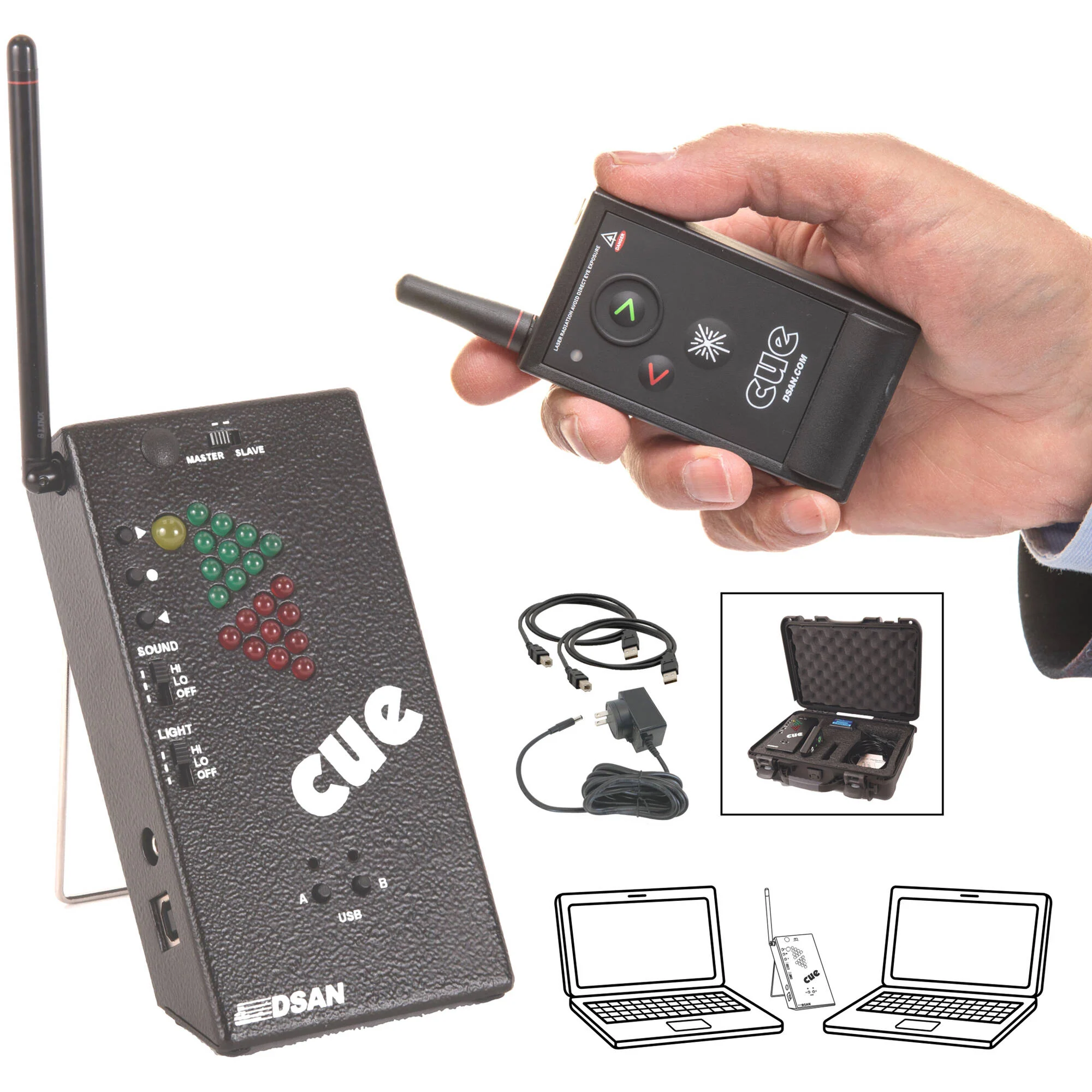 Dsan PerfectCue Mini System with Compact Cue Light and PC-AS3 Wireless Transmitter