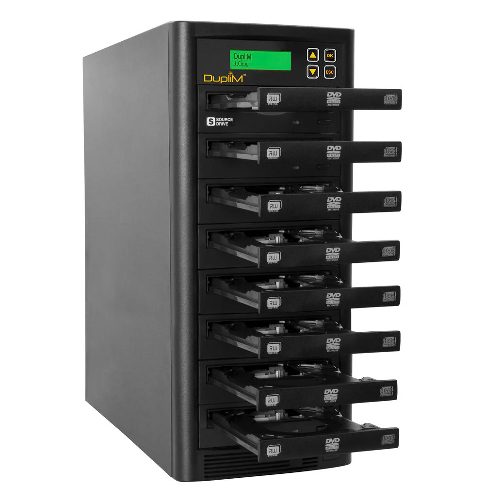 DupliM 7-Target DVD/CD Copy Tower Standalone Duplicator - Image 4