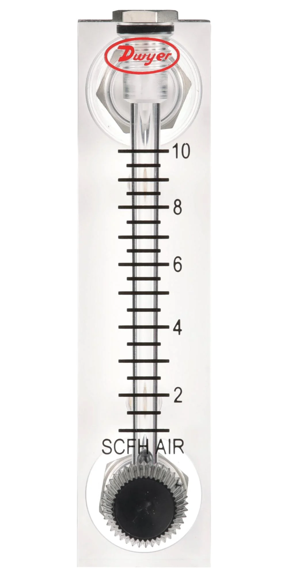 DWYER VFA-21-SS Air Flowmeter, 0.06l/min to 0.5l/min, 5%, 3.175mm, 10bar, Stainless Steel Wetted Parts