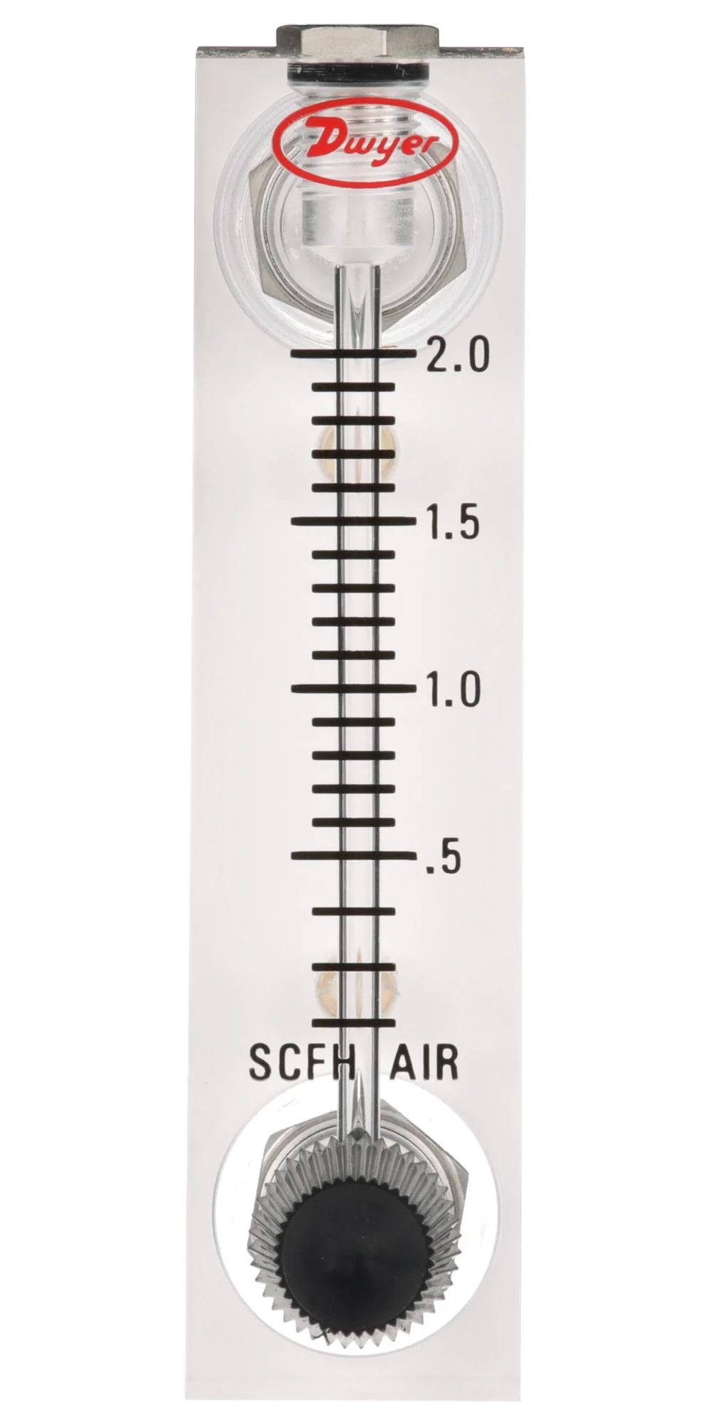 DWYER VFA-22-EC-SS Air Flowmeter, 0.15l/min to 1l/min, 5%, 3.175mm, 10bar, End Connections, SS Wetted Parts