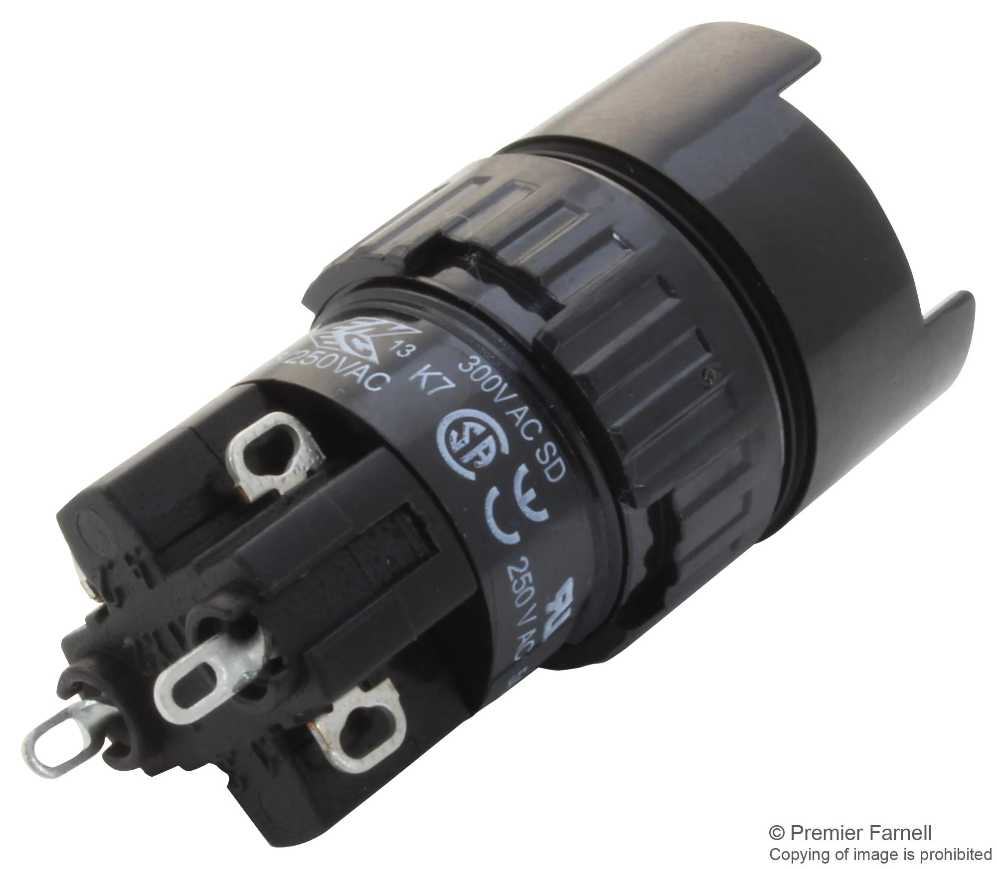 EAO 31-272.0252 Industrial Pushbutton Switch, 31, 16 mm, DPST-NO, DPST-NC, Maintained, Round - Image 2