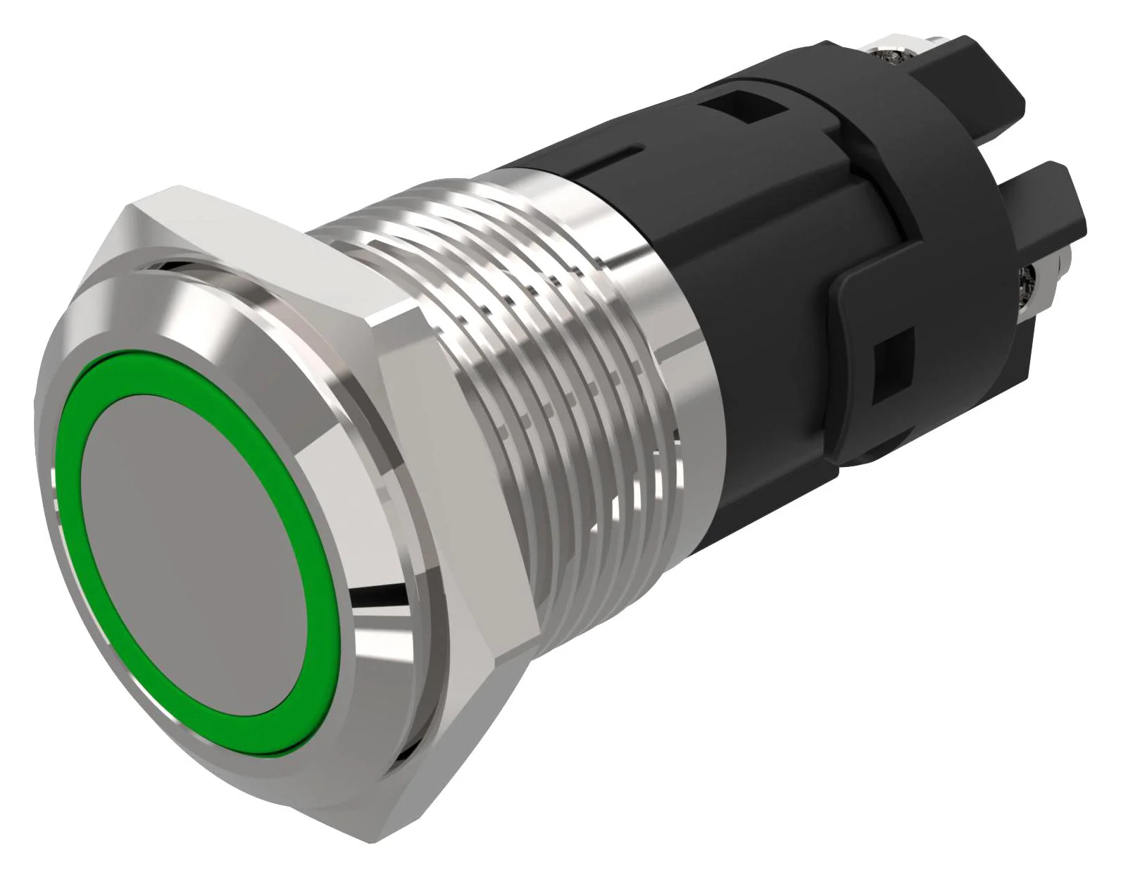 EAO 82-4152.1134 Vandal Resistant Switch, 82 Series, 16 mm, SPDT, Momentary, Round Flat Flush, Natural