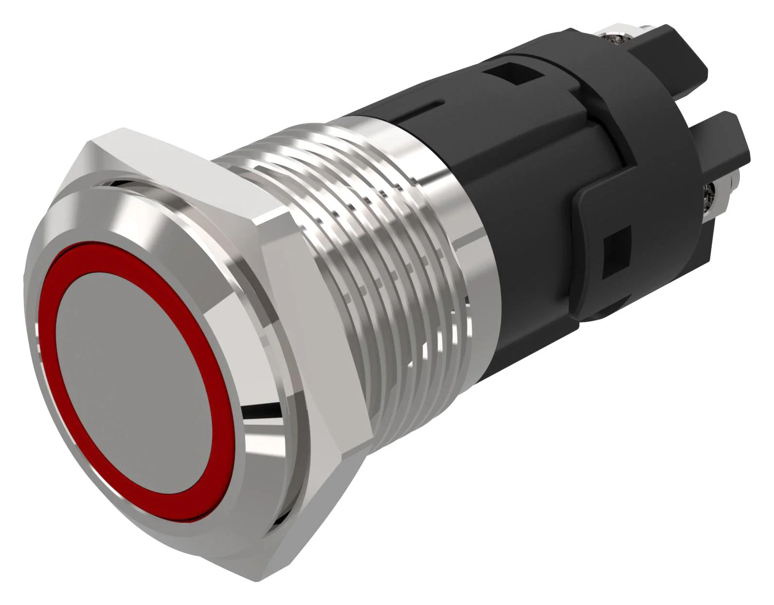 EAO 82-4152.21A4 Vandal Resistant Switch, 82 Series, 16 mm, SPDT, Maintained, Round Flat Flush, Natural