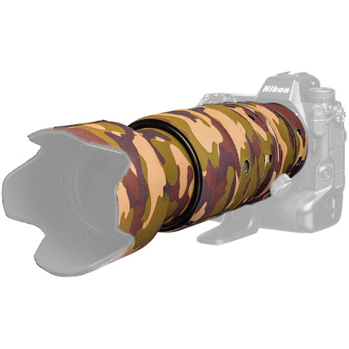 easyCover Lens Oak Neoprene Cover for Nikon NIKKOR Z 100-400mm f/4.5-5.6 VR S Lens (Nikon Z, Brown Camo)