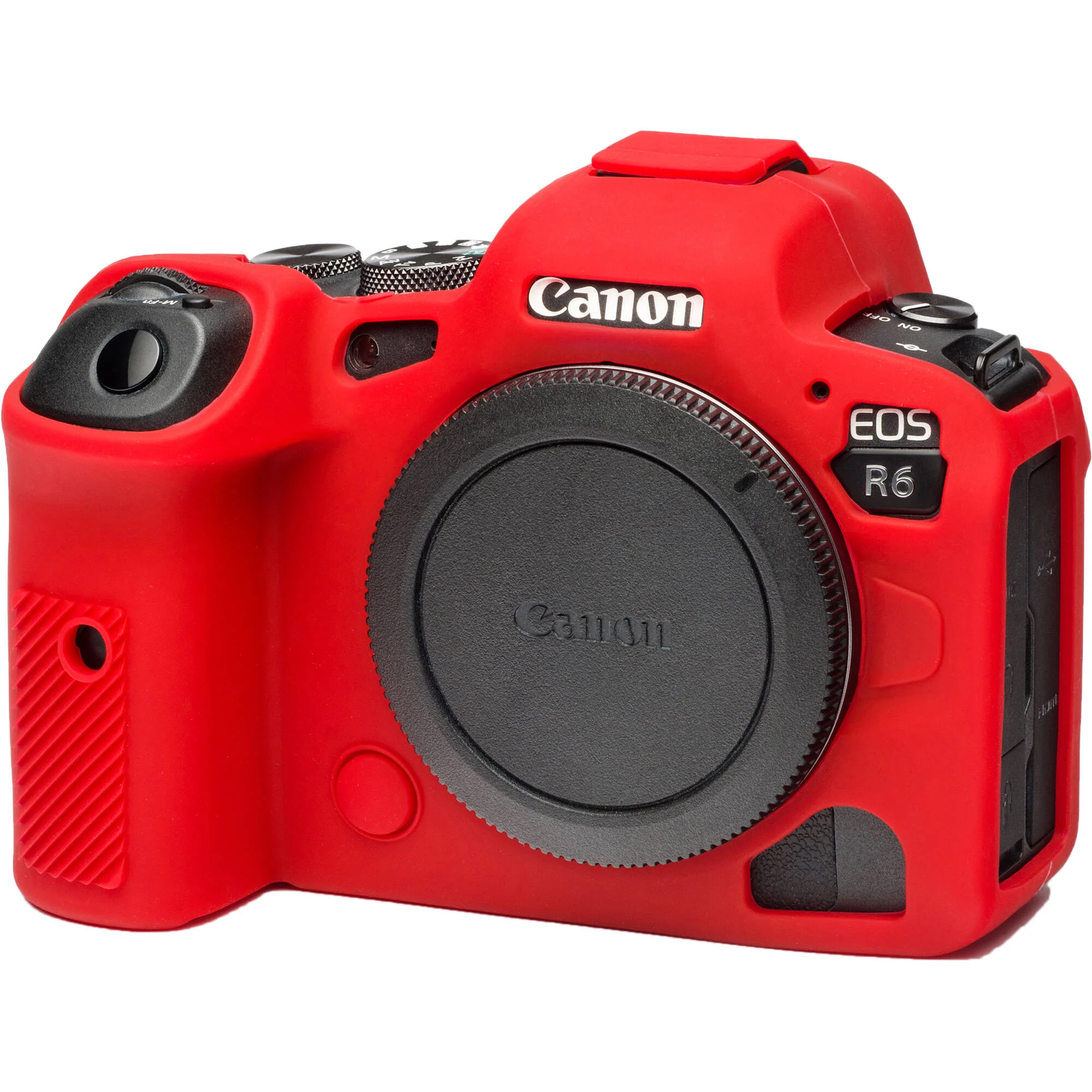 easyCover Silicone Protection Cover for Canon R5 & R6 (Red) - Image 3