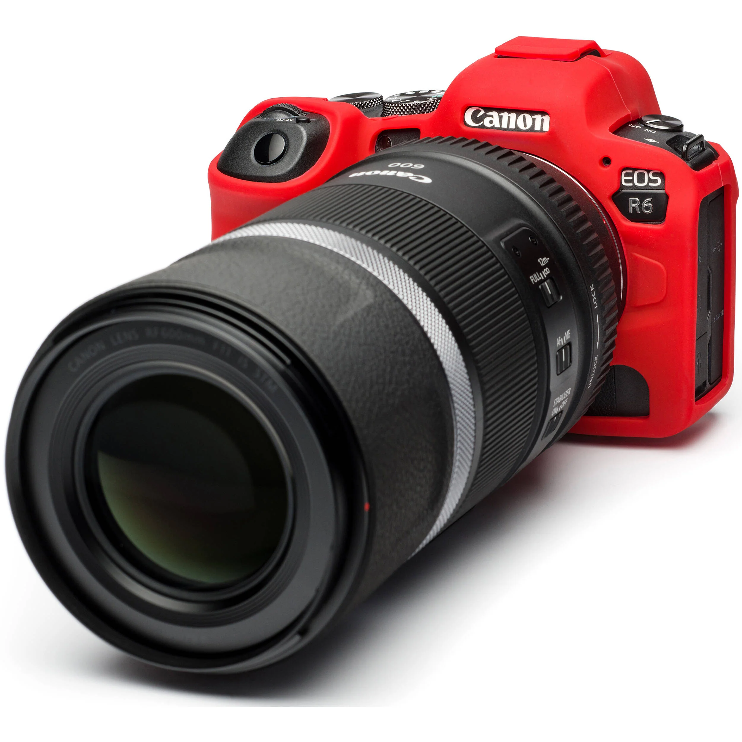 easyCover Silicone Protection Cover for Canon R5 & R6 (Red) - Image 4