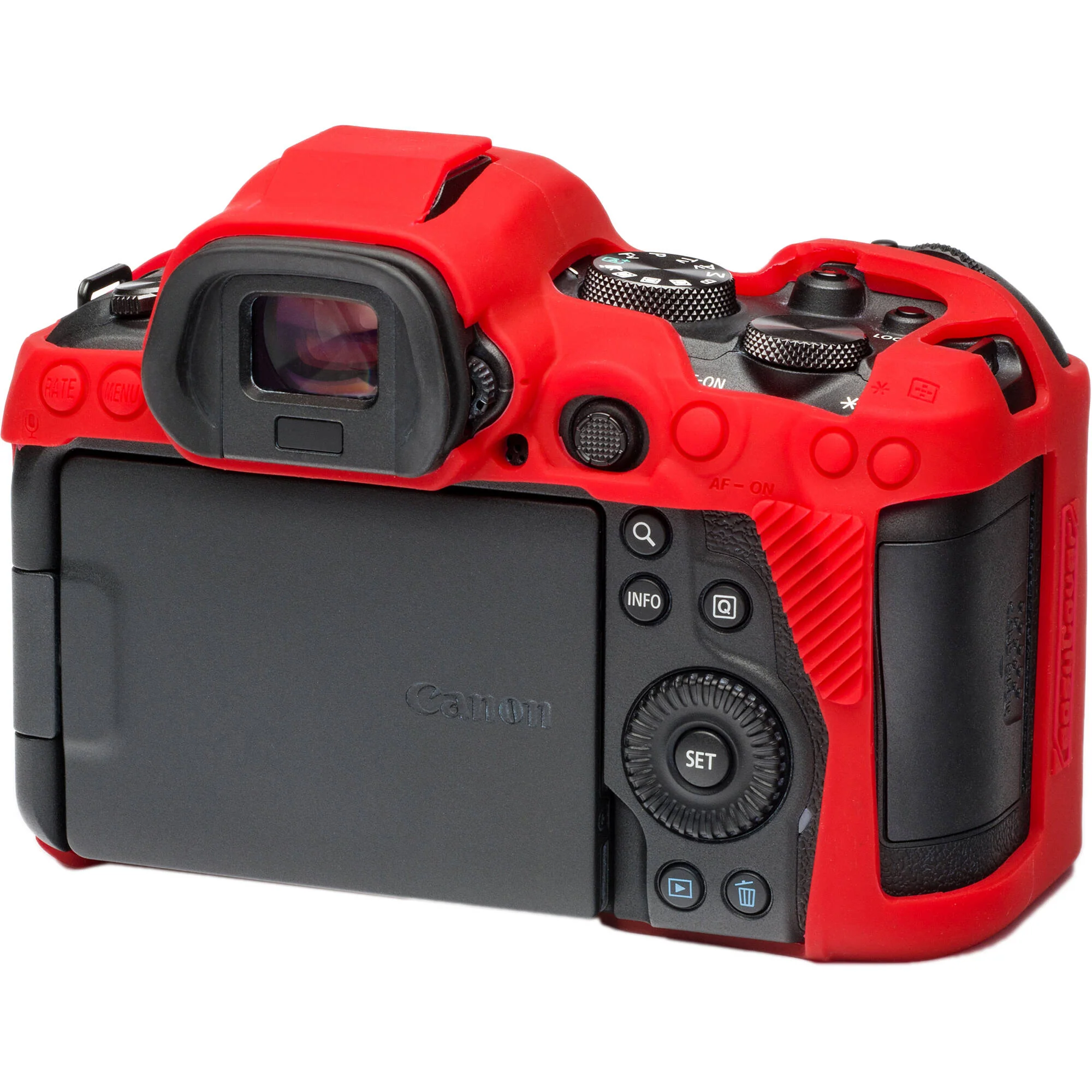 easyCover Silicone Protection Cover for Canon R5 & R6 (Red) - Image 5