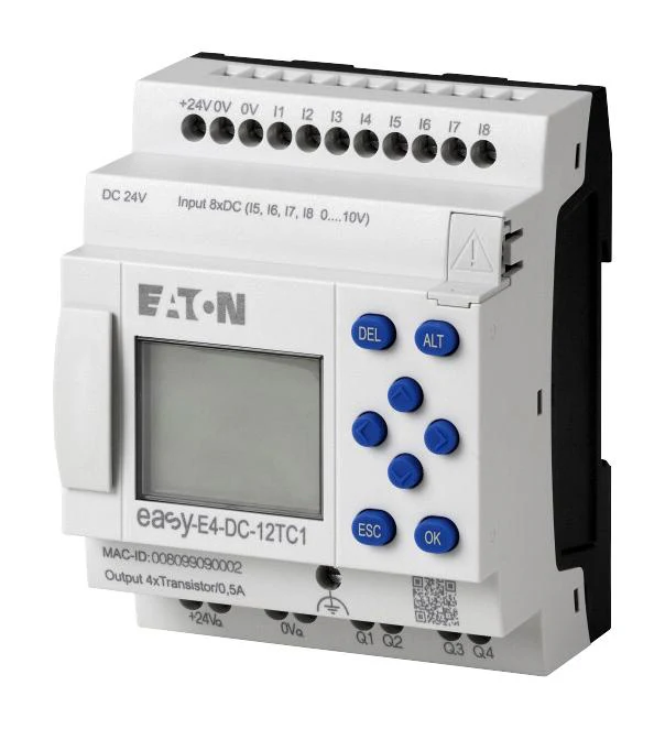 Eaton Moeller EASY-E4-DC-12TC1 Controller Relay 4 Analogue I/P 8 Digital O/P 24 VDC easyE4 Series