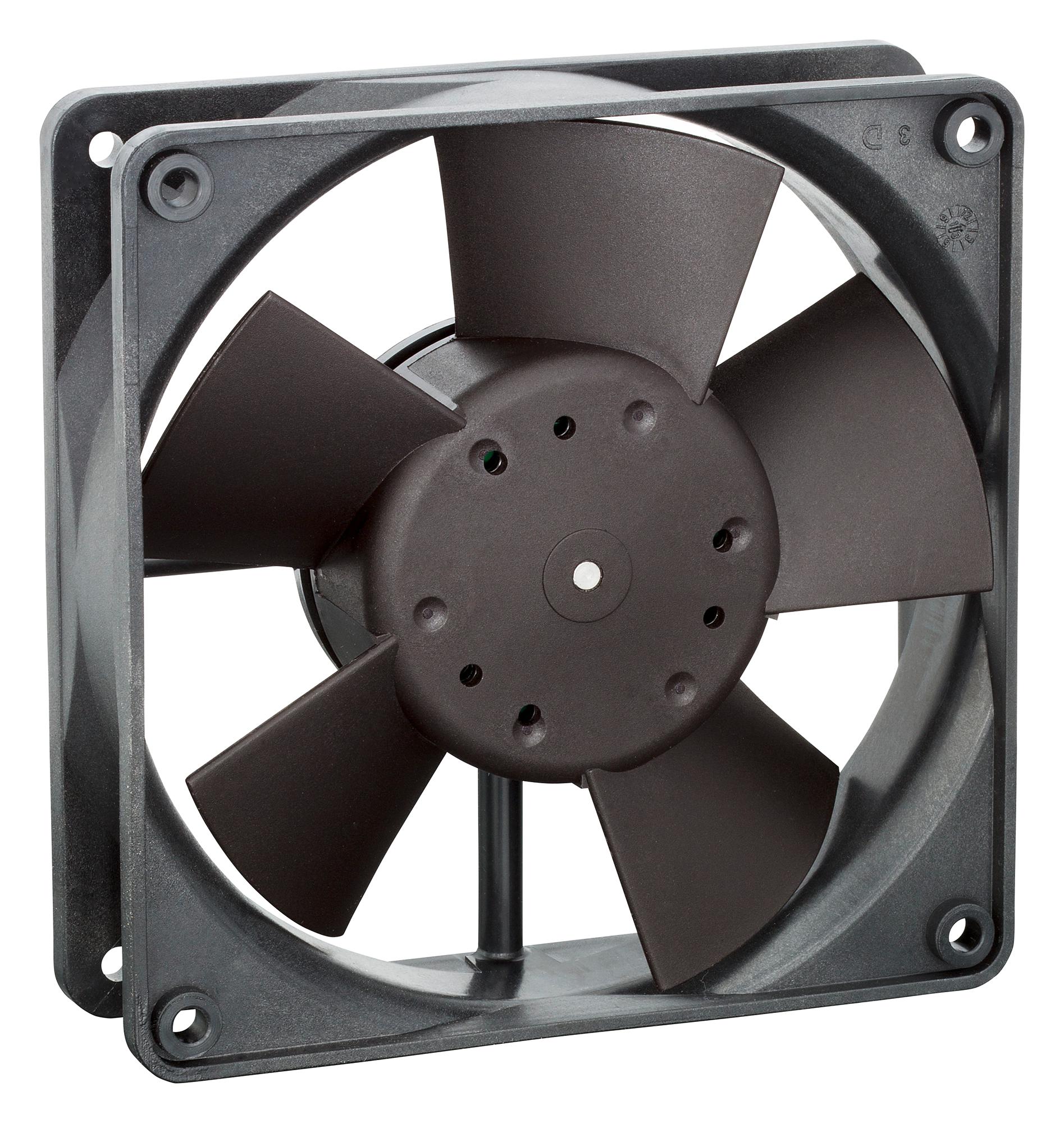 EBM-PAPST 4314U DC Axial Fan 24 V Square 119 mm 32 Ball Bearing 100.1 CFM