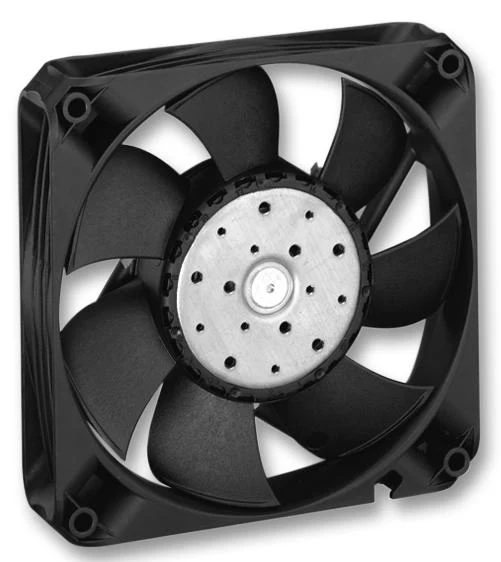 EBM-PAPST 4414FNH DC Axial Fan, 24 V, Square, 119 mm, 25 mm, Ball Bearing, 132.4 CFM