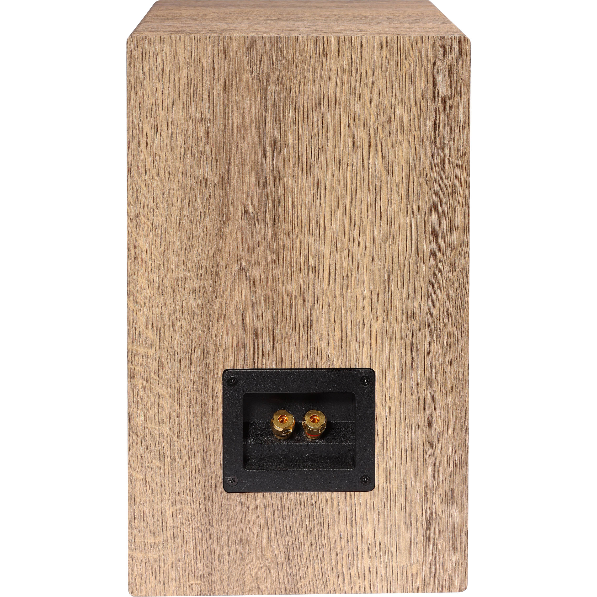 ELAC Debut Reference Two-Way Bookshelf Speaker (Pair, White Baffle, Oak Cabinet) - Image 5
