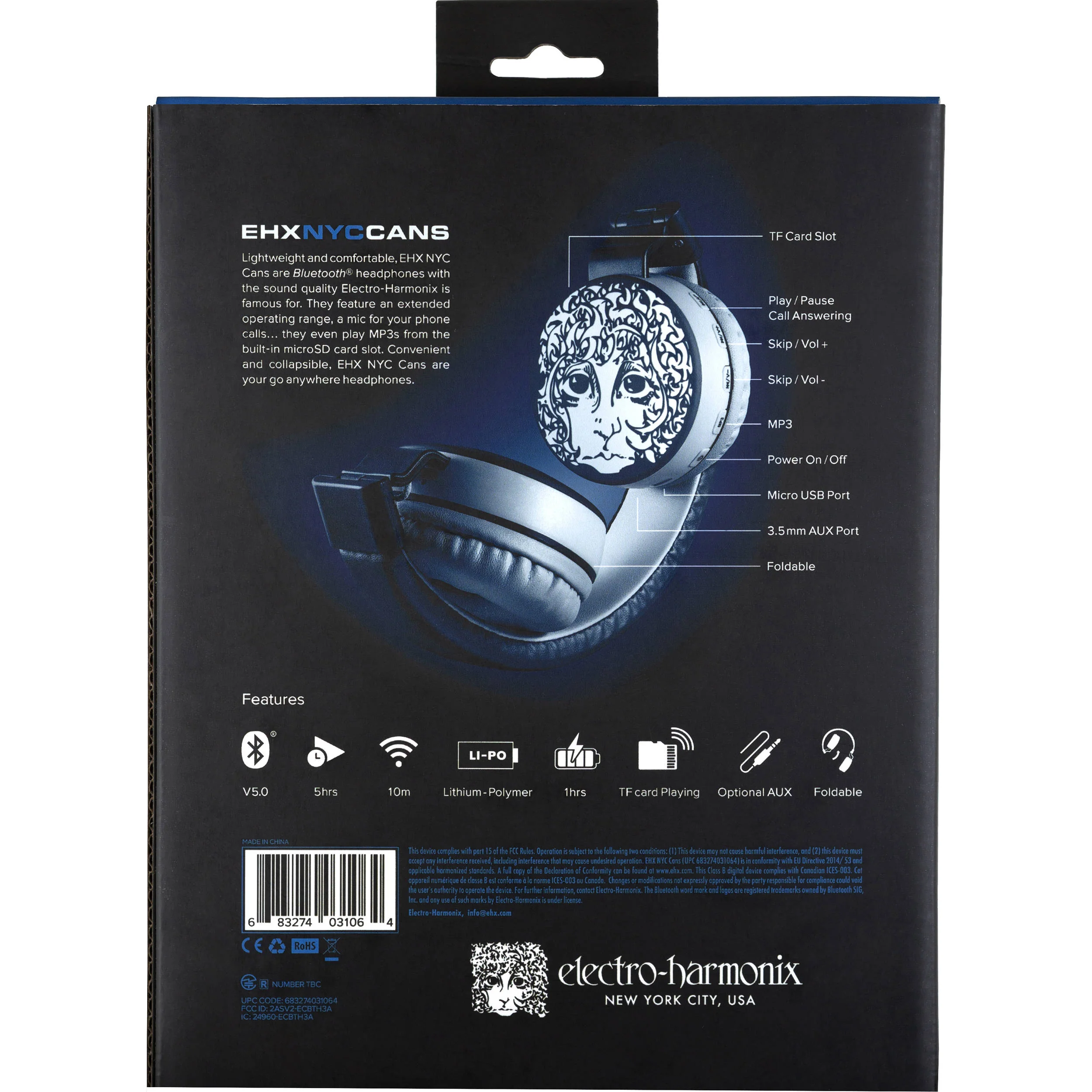Electro-Harmonix NYC CANS Wireless On-Ear Headphones - Image 5