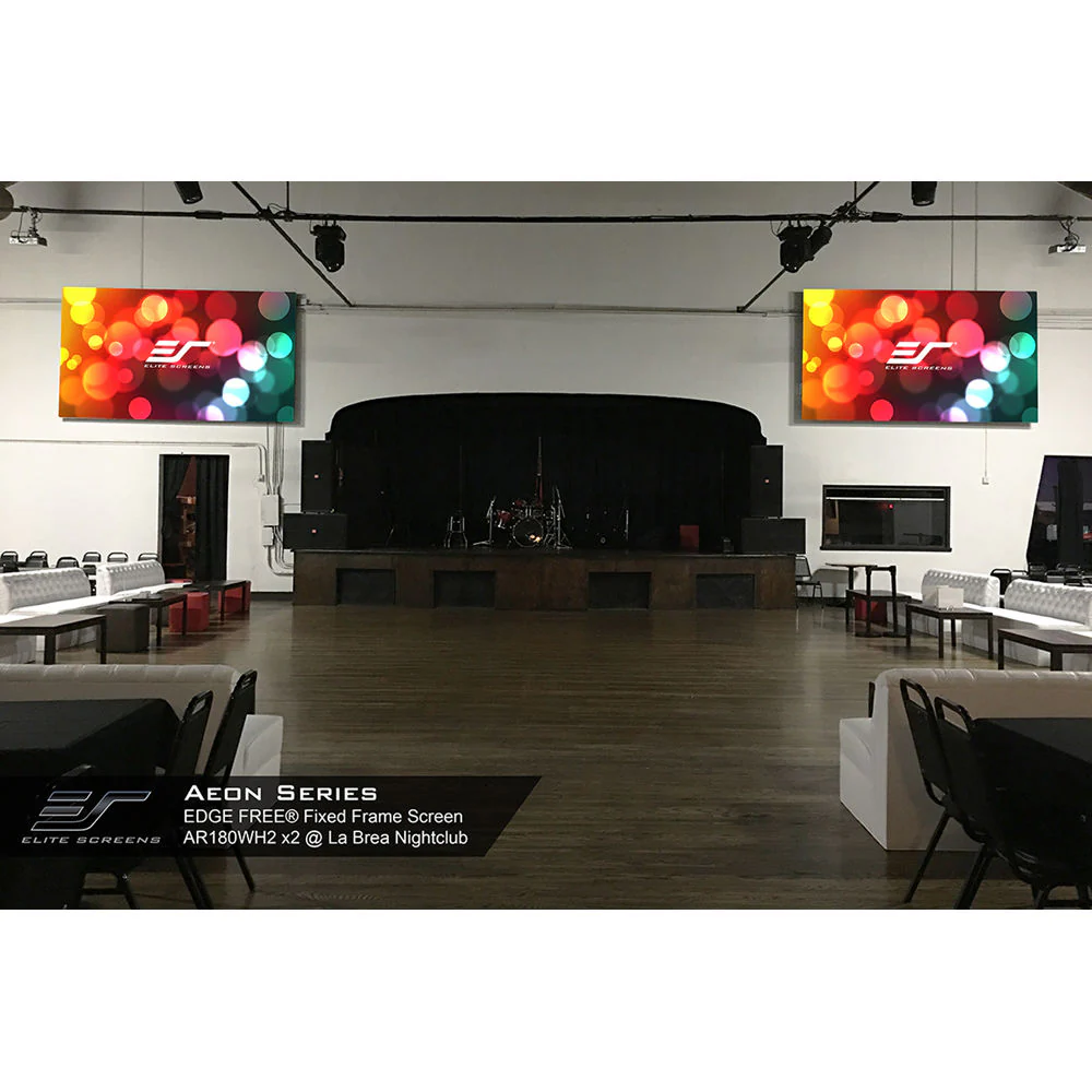 Elite Screens Aeon 98 x 174.4" 16:9 Fixed Frame Projection Screen with CineWhite Projection Surface - Image 3
