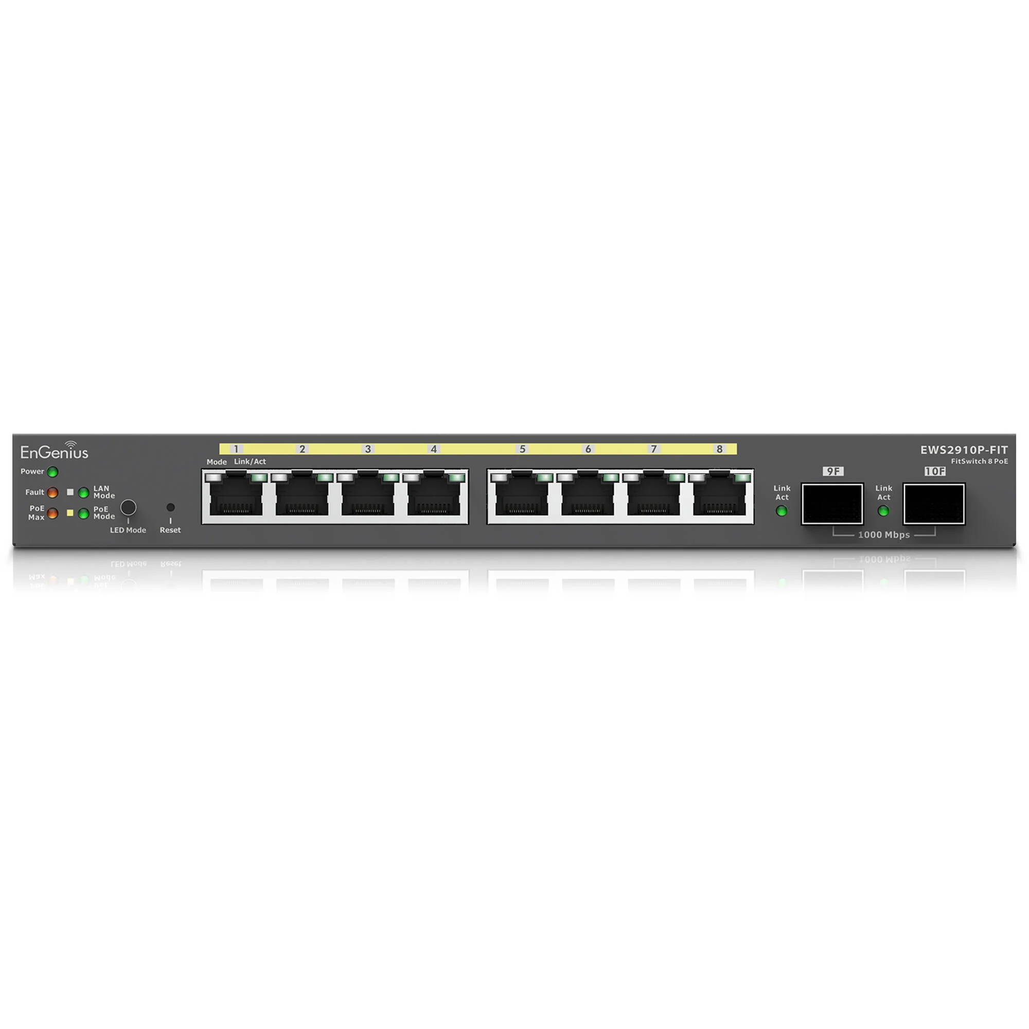 EnGenius EWS2910P-FIT Fit 8-Port Gigabit PoE Compliant Managed Network Switch (55W) - Image 2