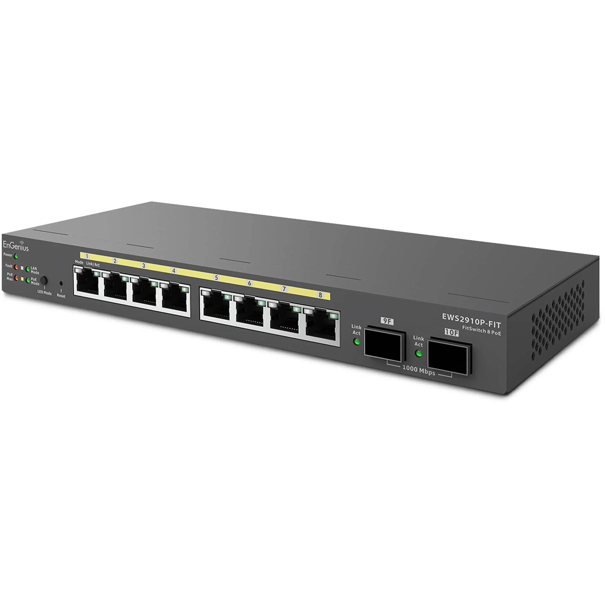 EnGenius EWS2910P-FIT Fit 8-Port Gigabit PoE Compliant Managed Network Switch (55W) - Image 3