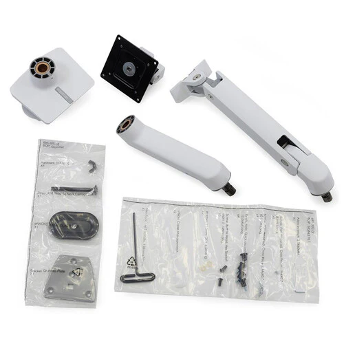 Ergotron HX Desk Monitor Arm with HD Pivot (White) - Image 2