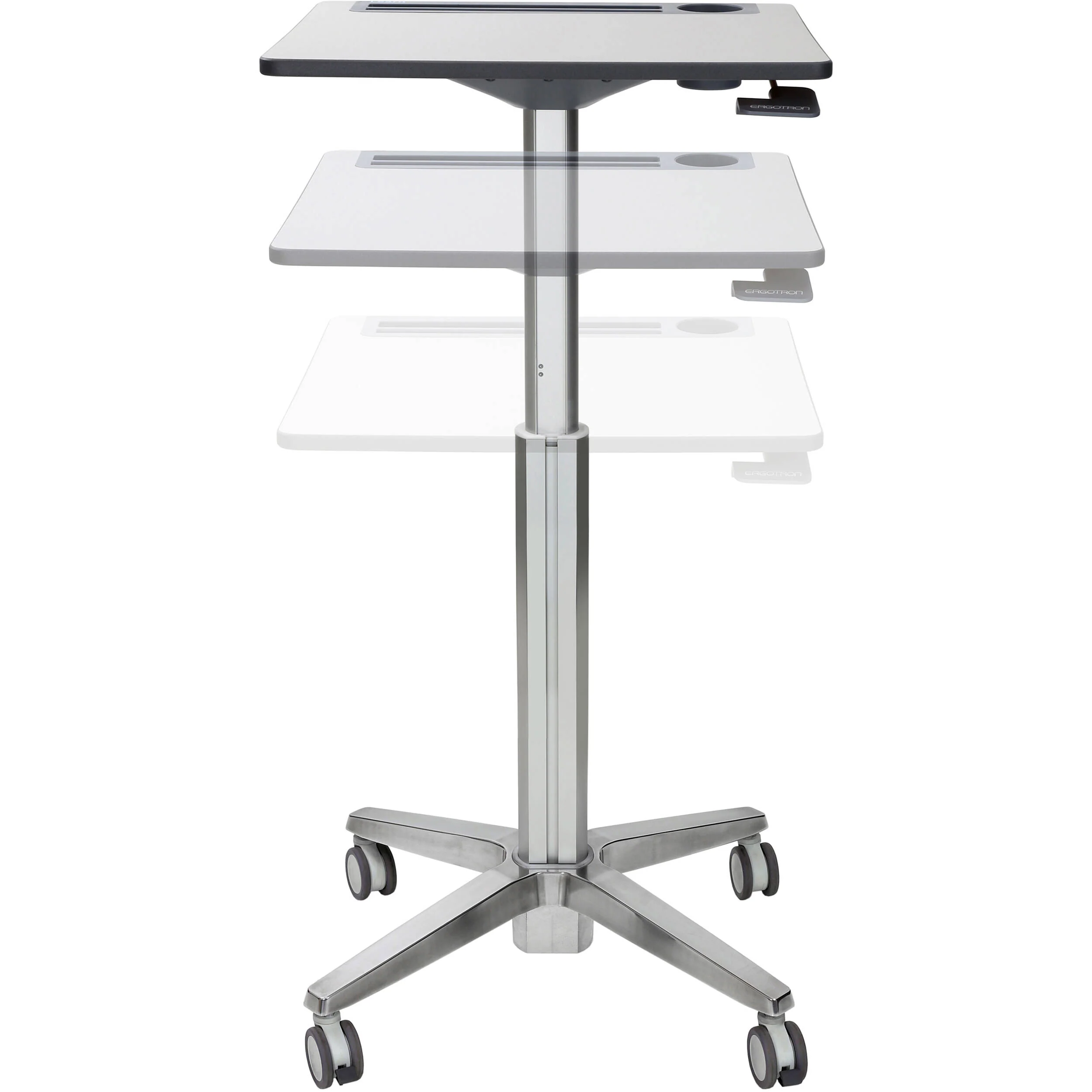 Ergotron LearnFit Mobile Sit-Stand Desk (Tall, 33.25 to 49.25") - Image 3