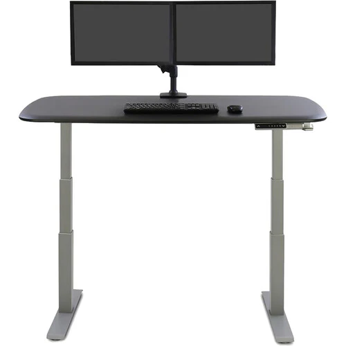 Ergotron LX Desk Dual Direct Arm Mount with Low-Profile Clamp (Matte Black) - Image 5